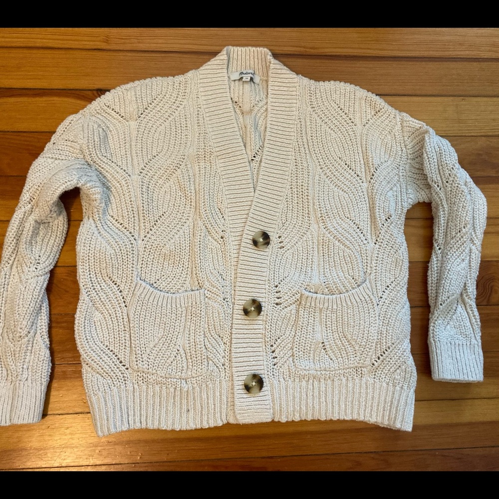 Madewell knit cardigan xs